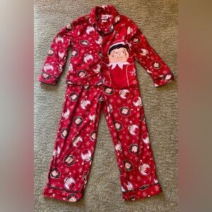 Elf on the Shelf Button Down Pajama Set